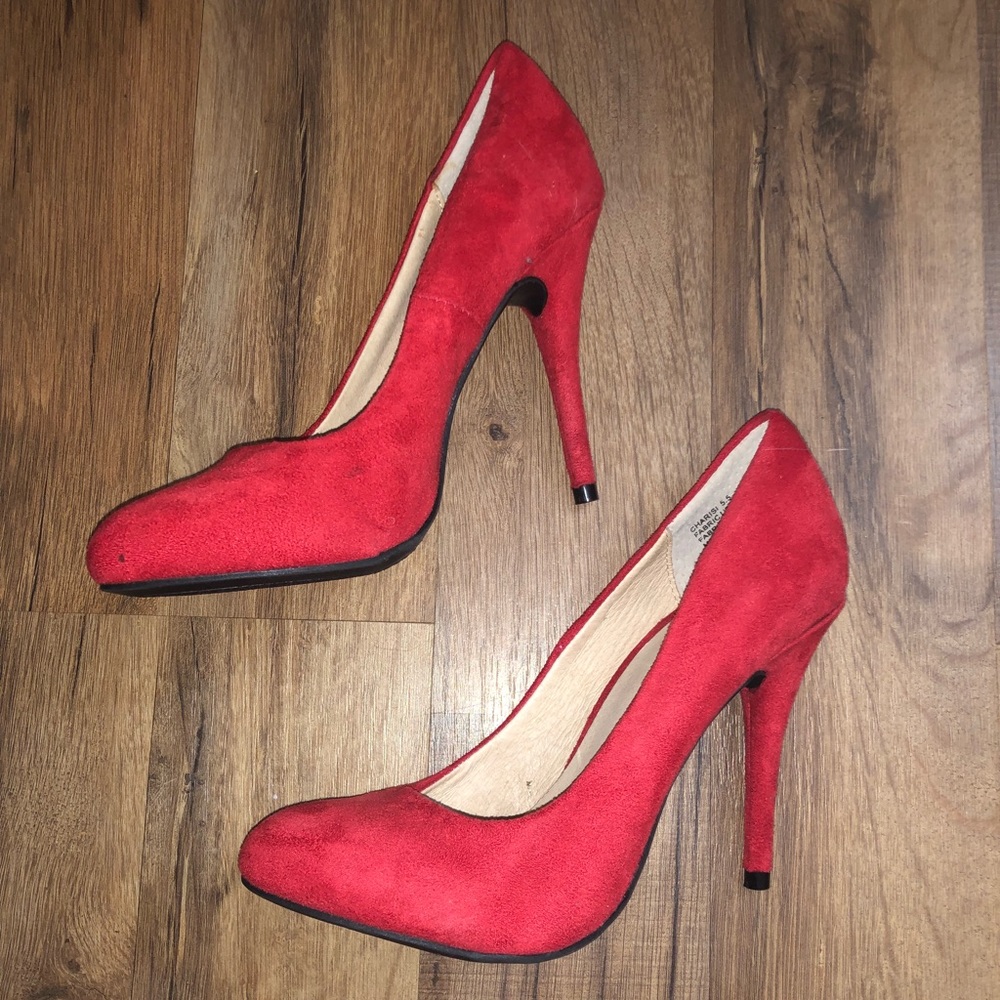 Red suede pumps Zigi Soho